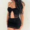 Sexy Halter Lux Camisole Set - Image 3