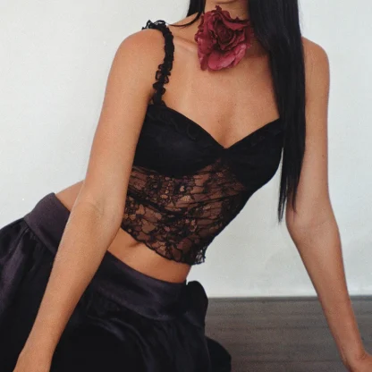 Sheer Lace Lux Camisole Top - Image 6