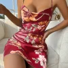 Floral Print Cowl Neck Cami Dresses - Image 5