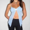 Lace Trim Split Lux Camisole Top - Image 4