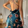 Floral Print Cowl Neck Cami Dresses - Image 2