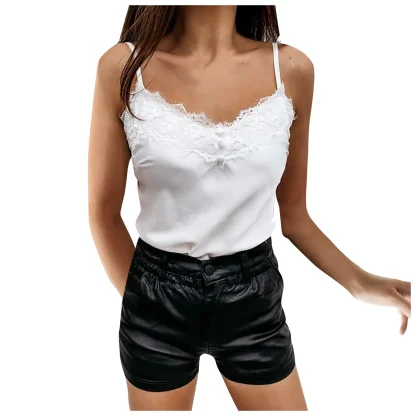 V-neck Lace Camisole Tops - Image 3