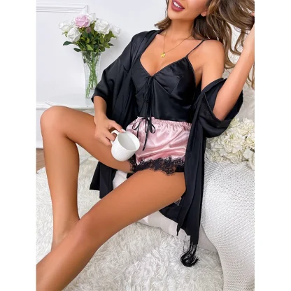 V-neck Camisole Pajama Set - Image 3