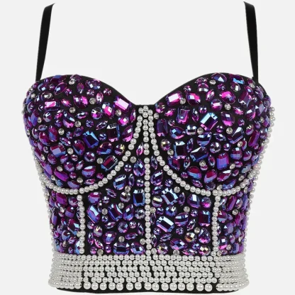 Luxury Sequined Camisole Bustiers