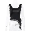 Scoop Neck Ruffles Cami Tops - Image 6